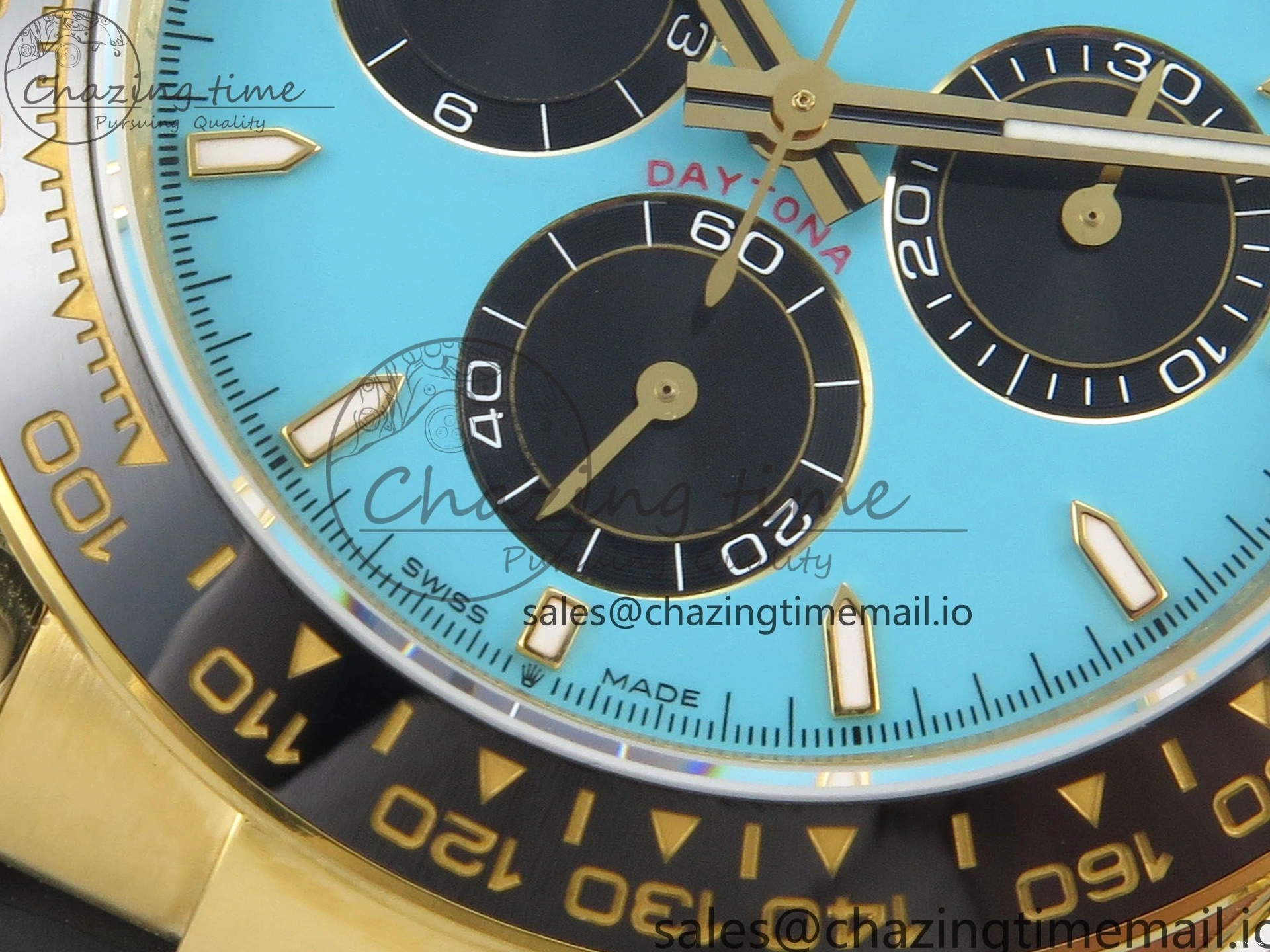 MiroTime 0315 Daytona 126518 Gain Weight SWF 1:1 Best Edition Tiffany Turquoise Blue Dial Sticks Markers on Oysterflex Strap SH Sleek 150